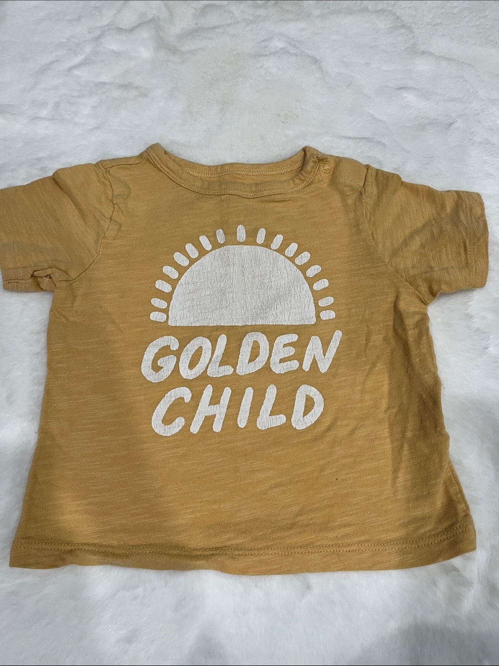 Golden Child Mustard Graphic Tee for Kids